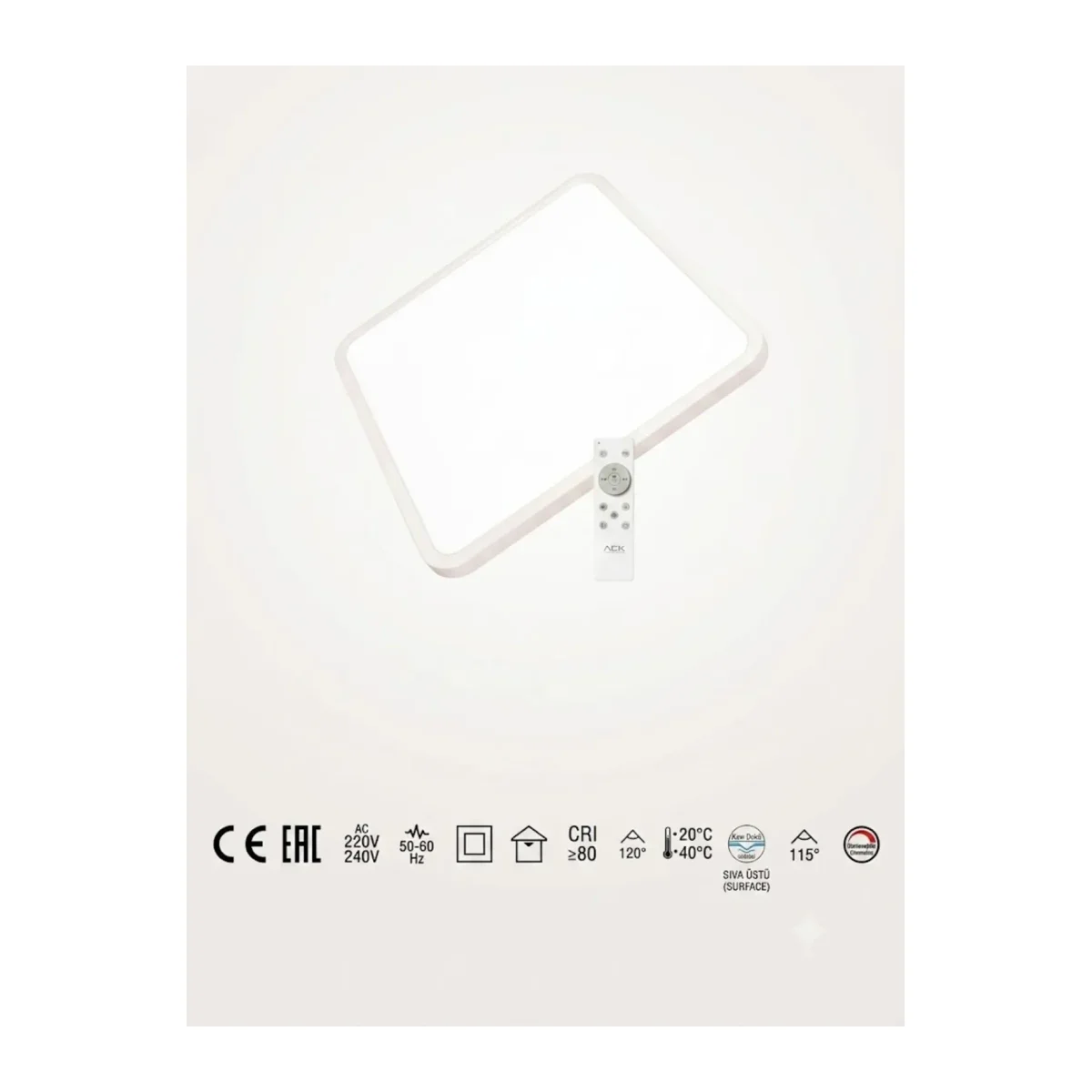 3 RENK SMART CCT PANEL 54W 500MMX500MM SIVA ÜSTÜ AT10-05090 50.000 SAAT KULLANIM ÖMRÜ - Görsel 5