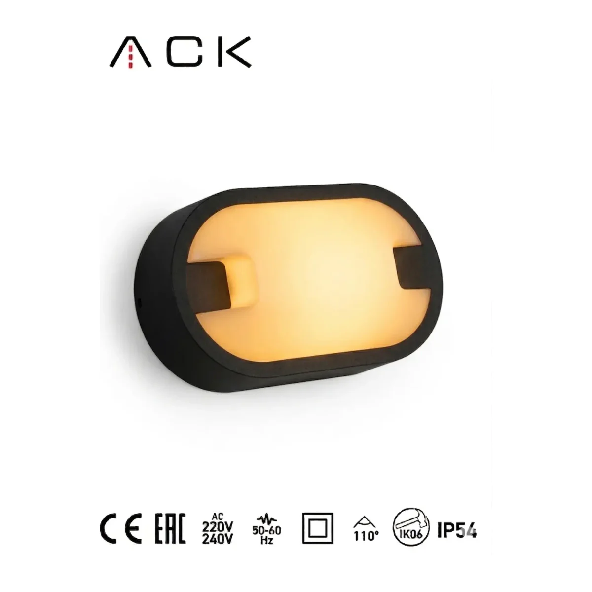 15W LED Oval Armatür – IP54 Su Geçirmez Bahçe ve Duvar Apliği 3000K Günışığı - Görsel 4