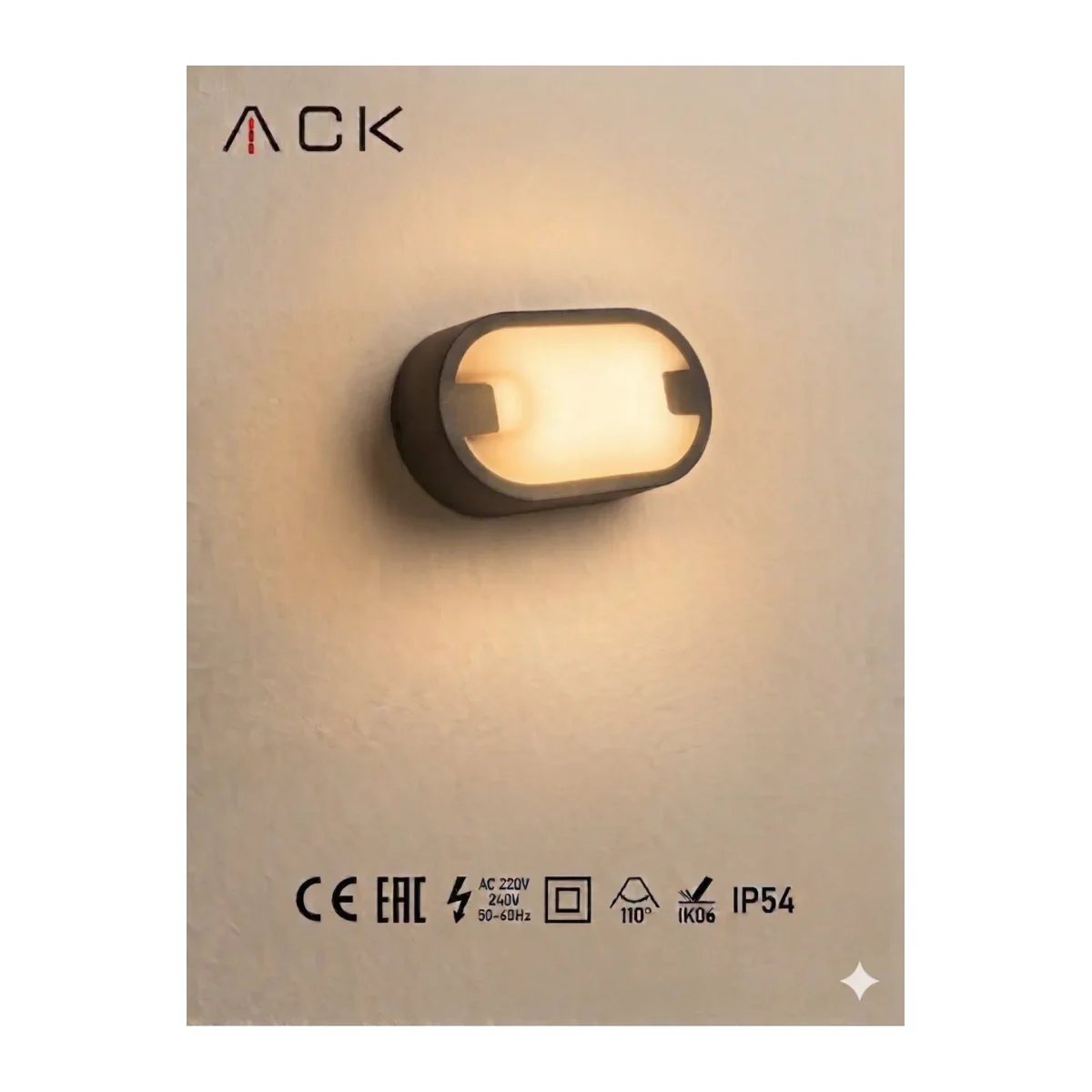15W LED Oval Armatür – IP54 Su Geçirmez Bahçe ve Duvar Apliği 3000K Günışığı - Görsel 3