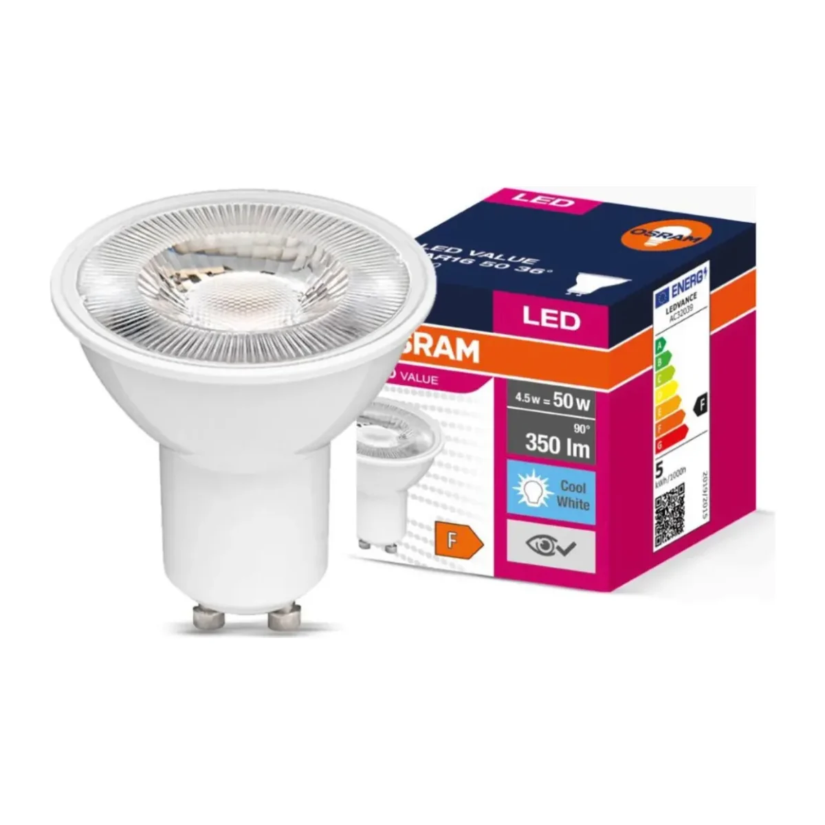 GU10 Led Ampul 4.5W 6500K Beyaz (10 Adet) - Görsel 3