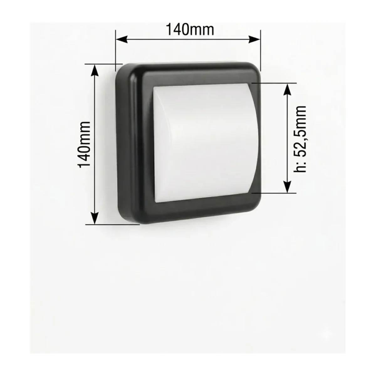 AH07-05001 4W LED Duvar & Tavan Apliği 3000K - Görsel 4