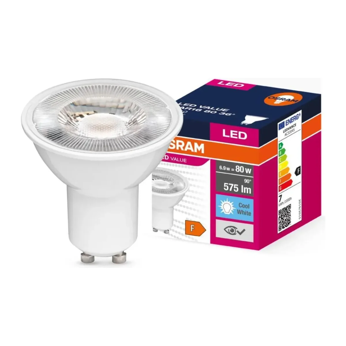 LED Value PAR16 6.9W GU10 4000K Soğuk Beyaz Ampul 10 Adet - Görsel 2