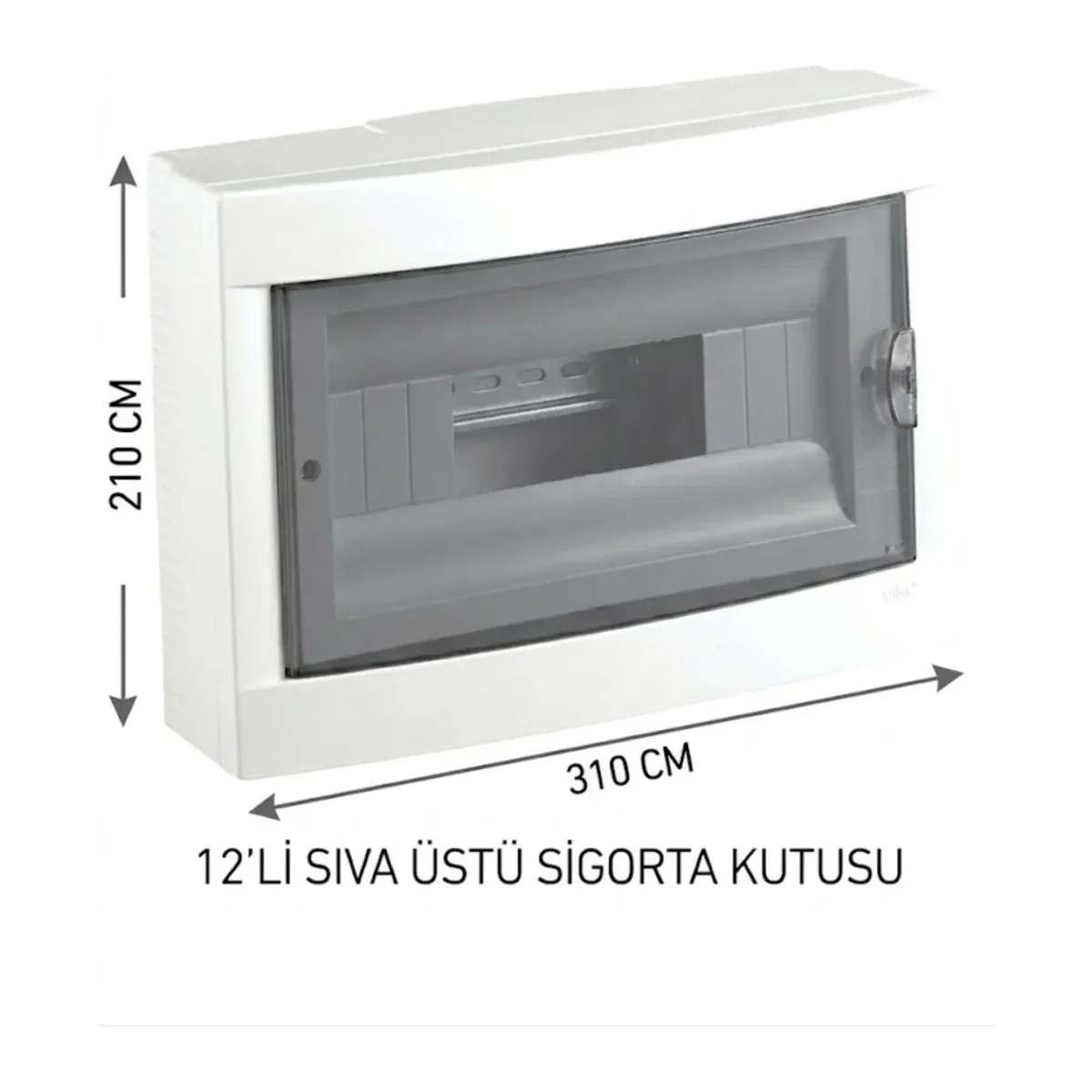 12 Lİ SIVA ÜSTÜ SİGORTA KUTUSU HALOJEN FREE - Görsel 2