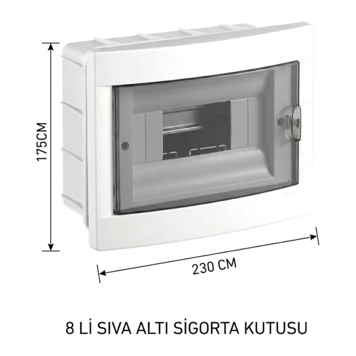 8 Lİ SIVA ALTI SİGORTA KUTUSU HALOJEN FREE - Görsel 2