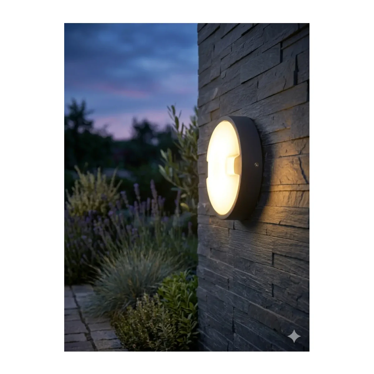 18W LED Oval Duvar ve Tavan Armatürü 3000K (AT10-71801) - Görsel 2