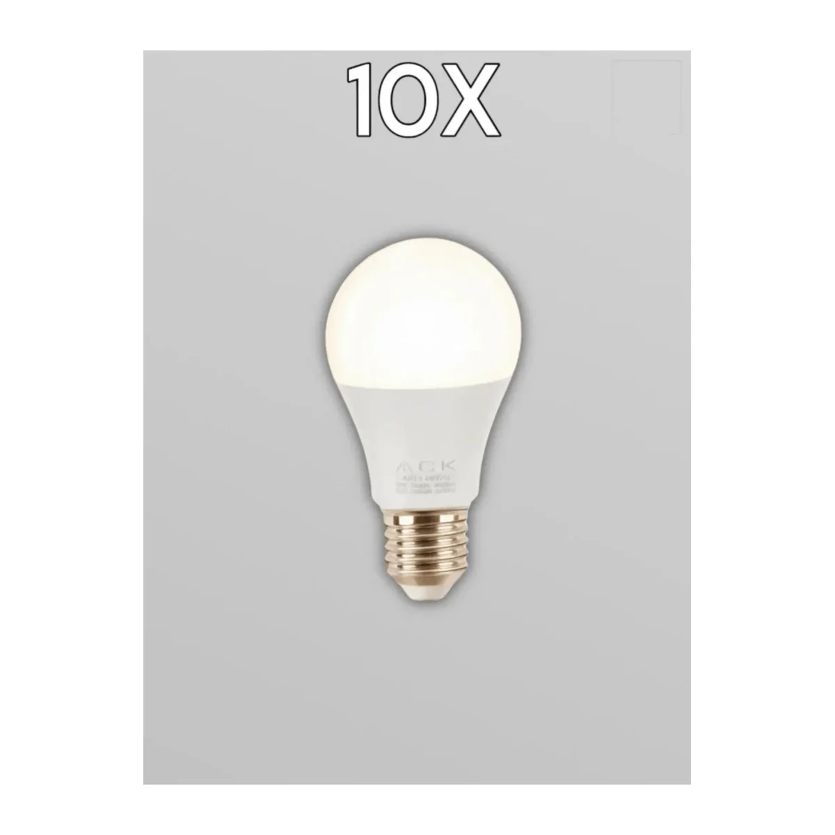 LED Ampul 9W E27 A60 BEYAZ 6500K 5 Adet - Görsel 2