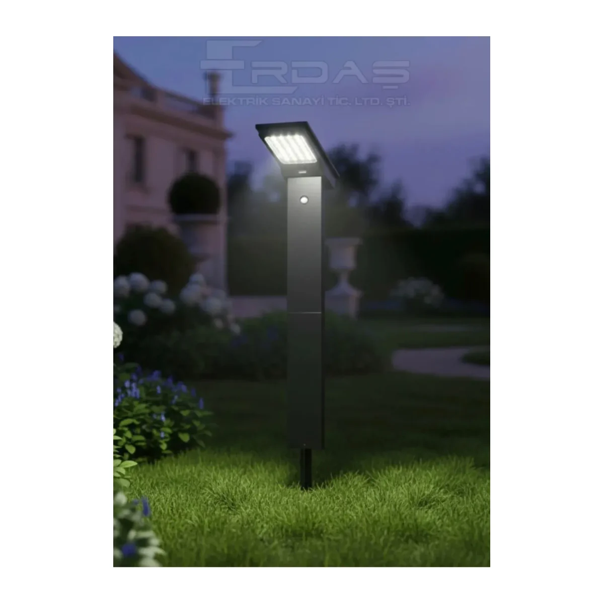 SOLAR LED BAHÇE ARMATÜRÜ KAZIKLI - Görsel 2