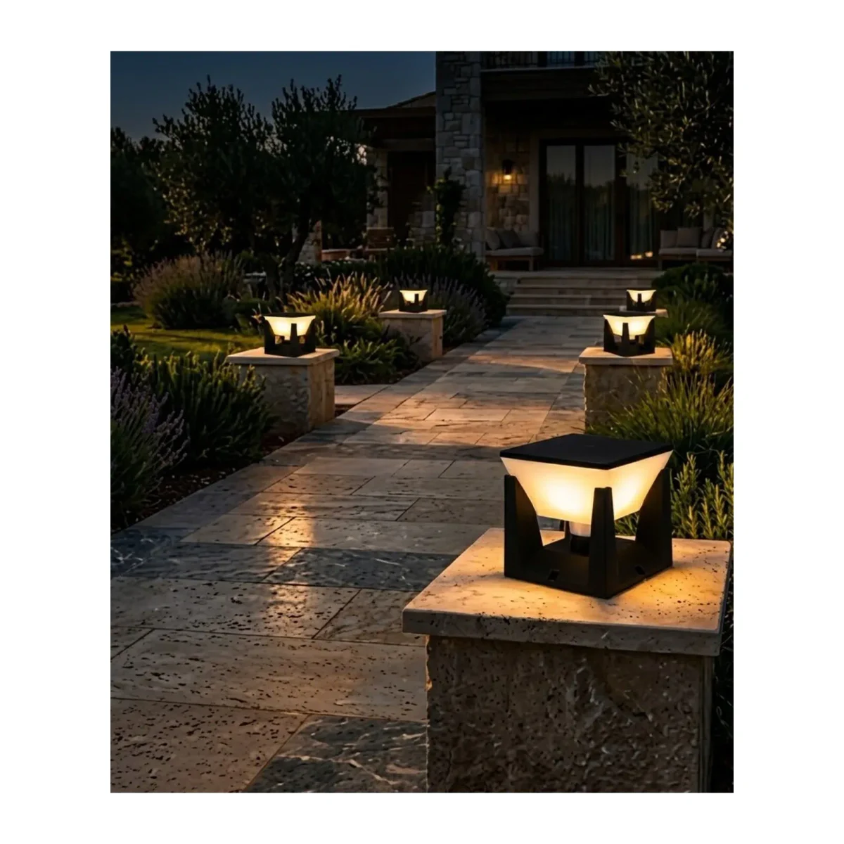 BAHÇE ARMATÜRÜ E27 DUY IP54 200X200X205mm - Görsel 2