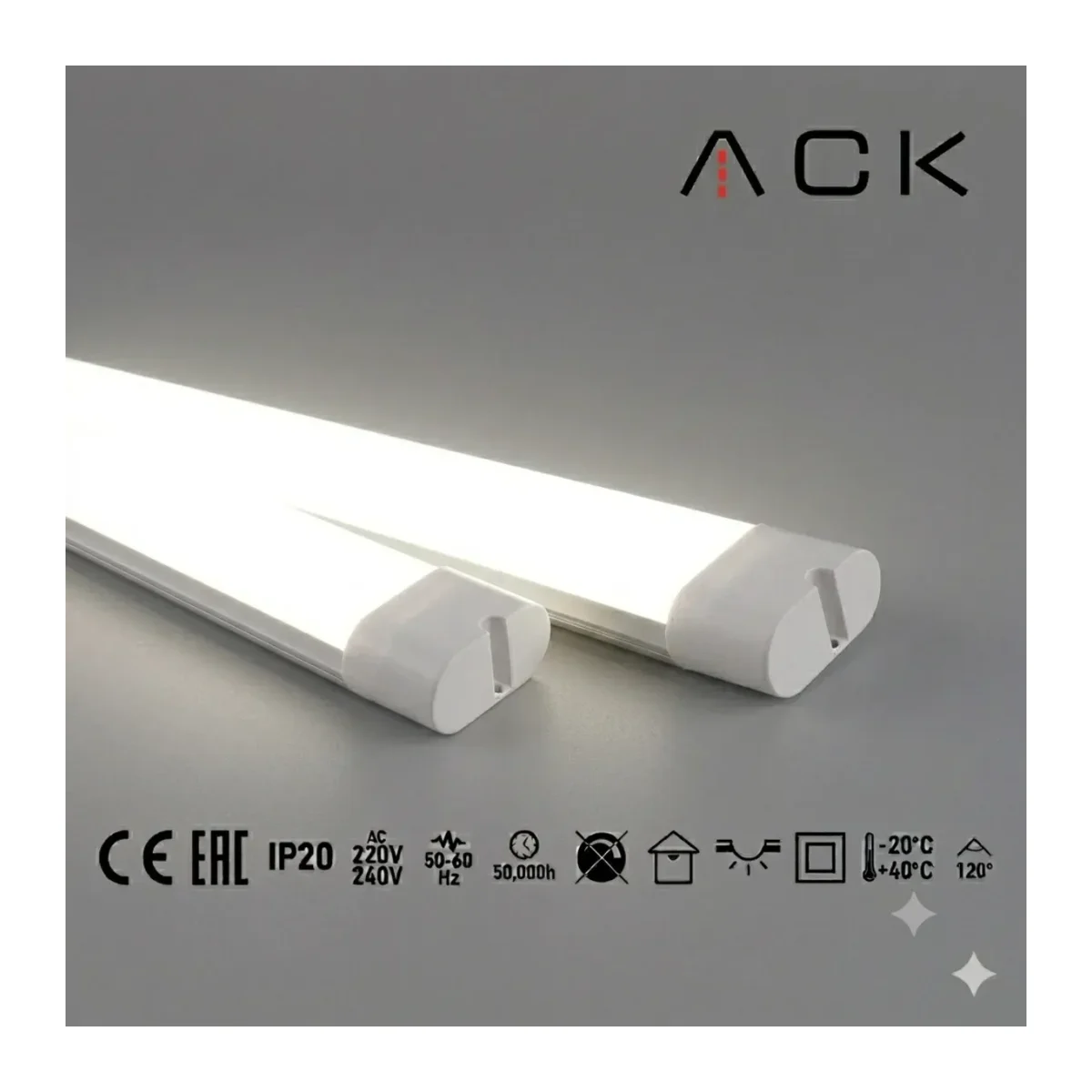 Satürn LED Bant Armatür 120cm 54W Sıcak Beyaz IP20 AN29-01213 - Görsel 2