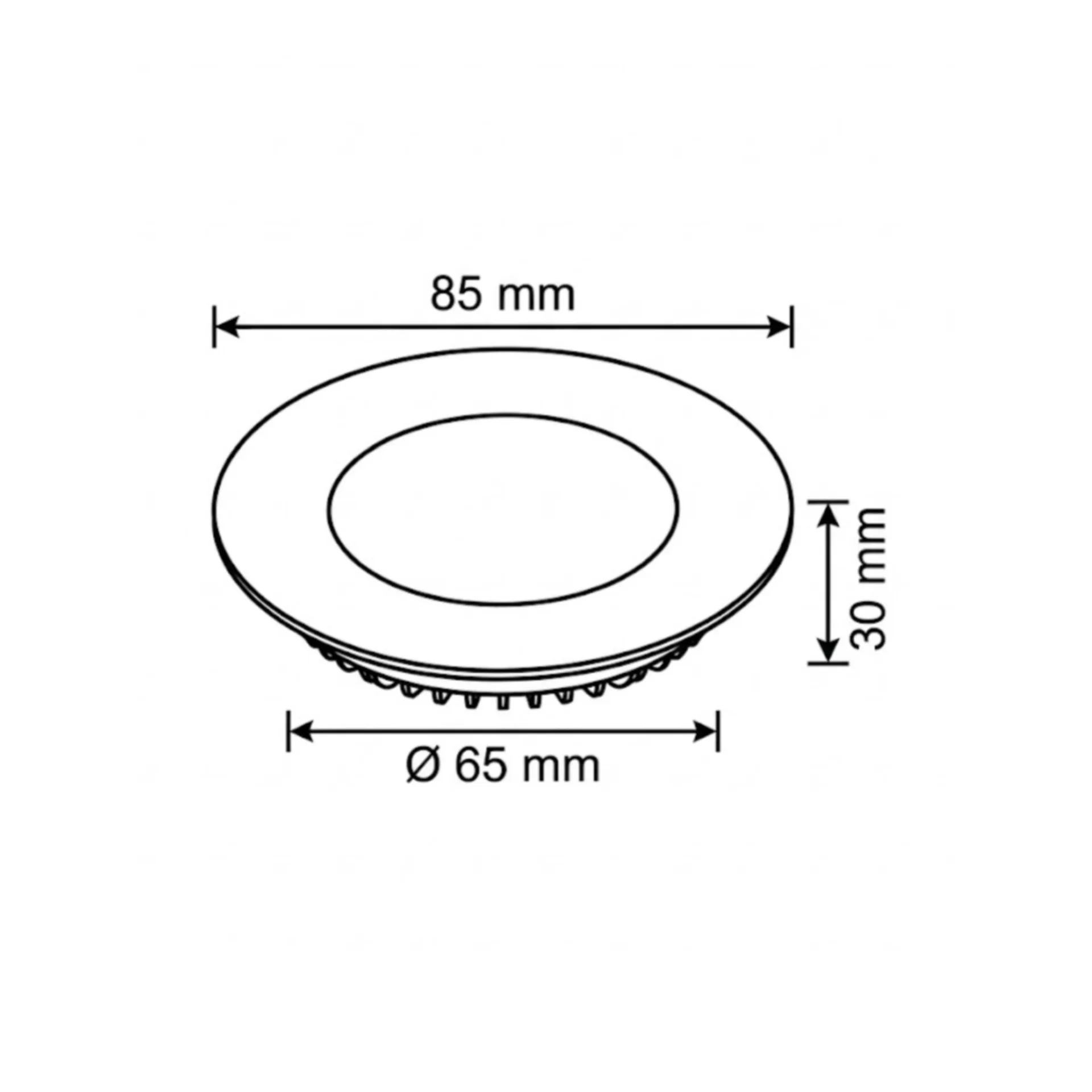 3W Sıva Altı Led Panel 4000K - Görsel 2