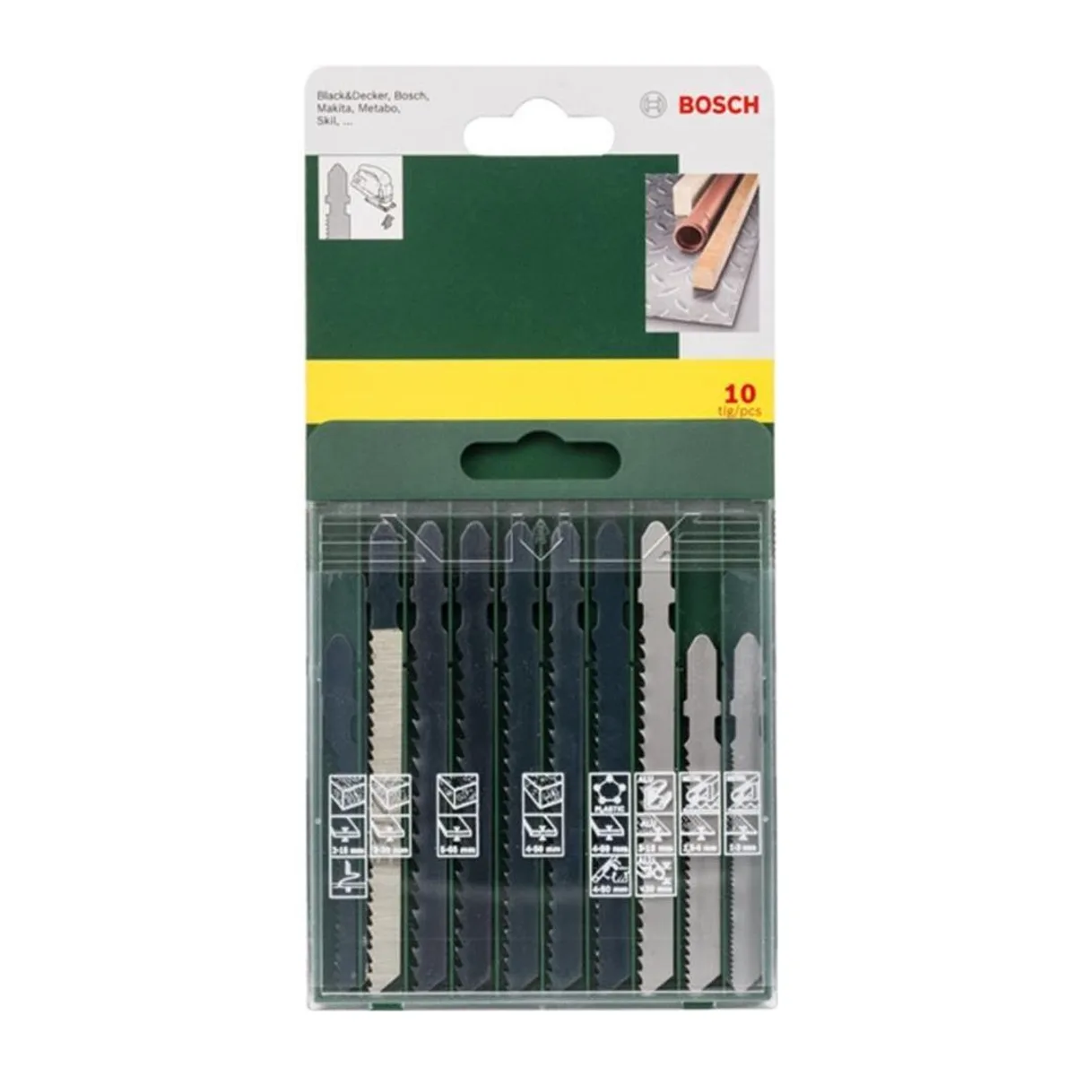 BOSCH DIY 10 LU KARIŞIK DEKUPAJ TESTERE SETİ