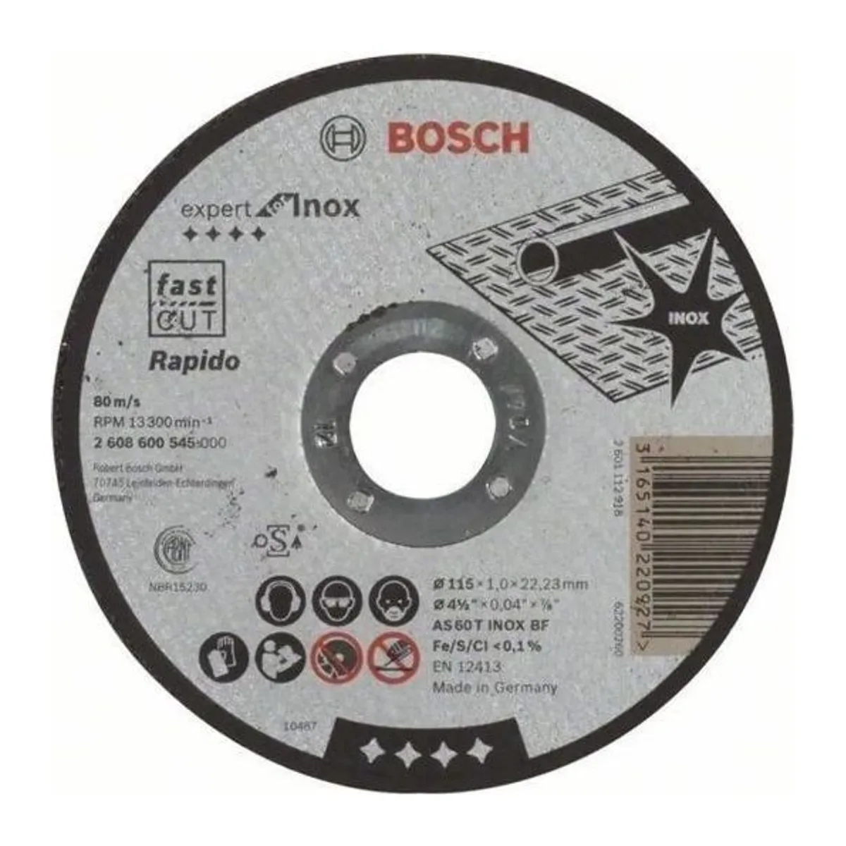 BOSCH EXInox Kesme Taşı 115*1,0 mm Düz