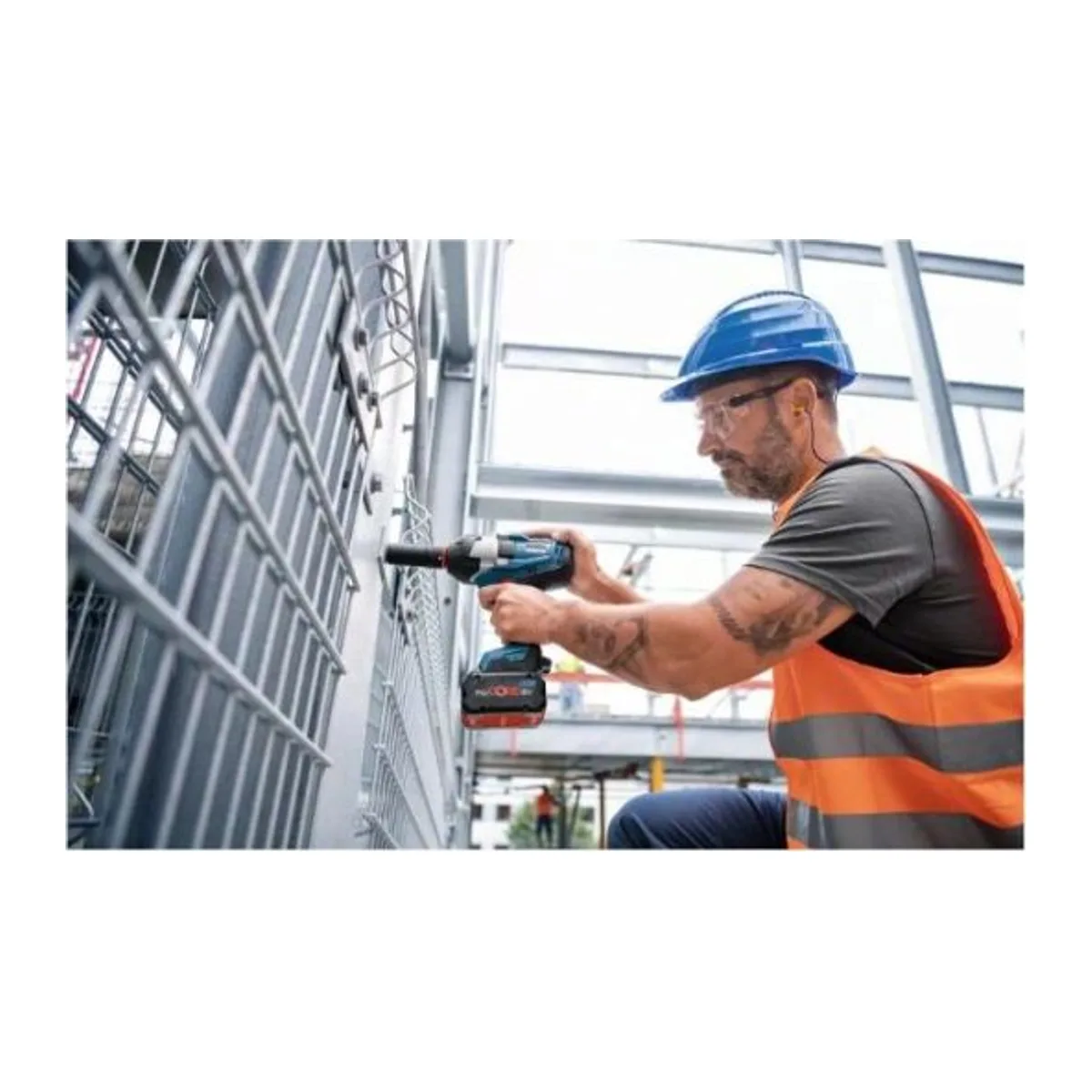 BOSCH GDS 18V-1000 DARBELİ SOMUN SIKMA 2X5.0AH - Görsel 5