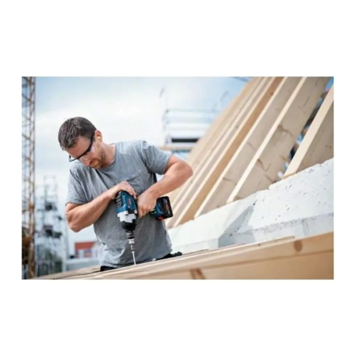 BOSCH GDS 18V-1000 DARBELİ SOMUN SIKMA 2X5.0AH - Görsel 6