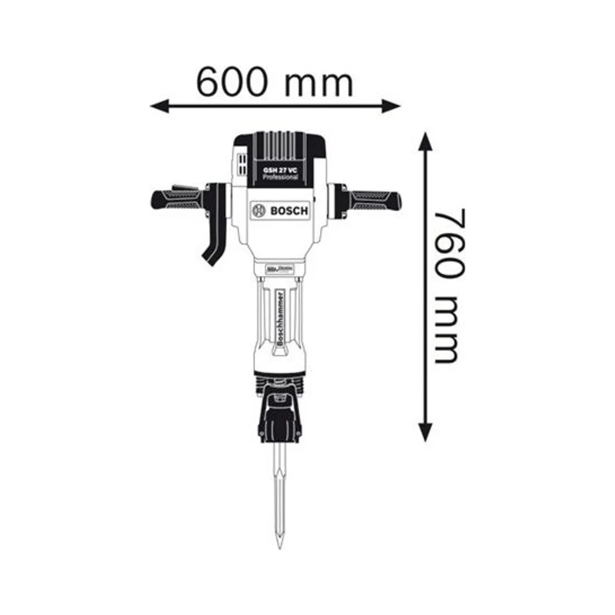 BOSCH GSH 27 VC Kırıcı - Görsel 2