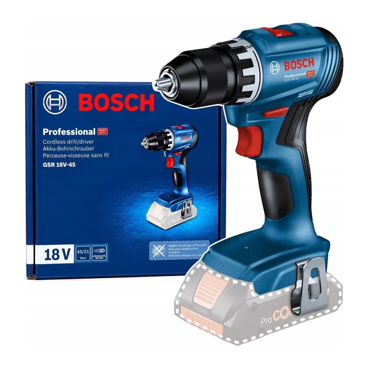 BOSCH GSR 18V-45 AKÜLÜ VİDALAMA (SOLO)