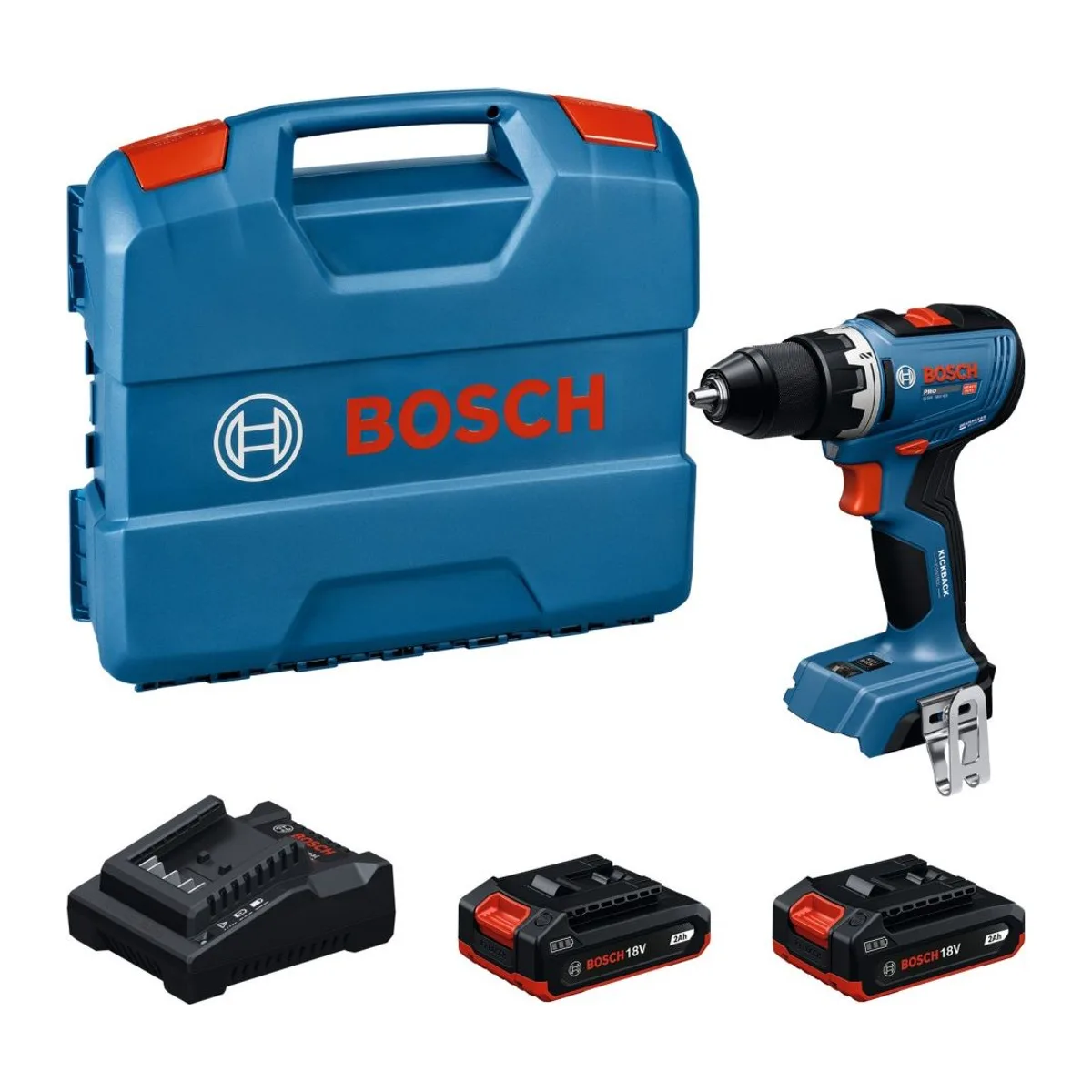 BOSCH GSR 18V-65 Akülü Delme Vidalama 2x2.0ah