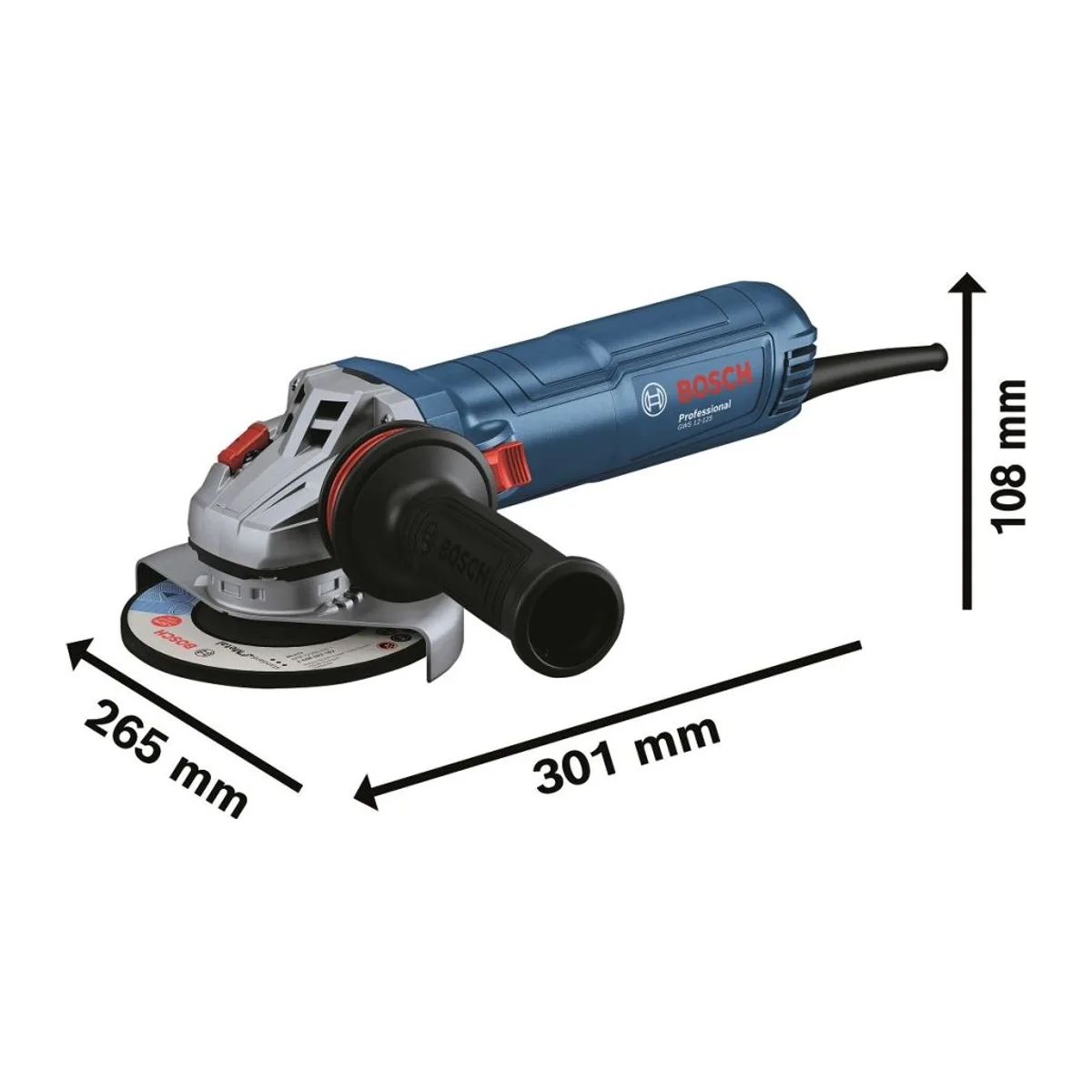 BOSCH GWS 12-125 Avuç Taşlama - Görsel 2