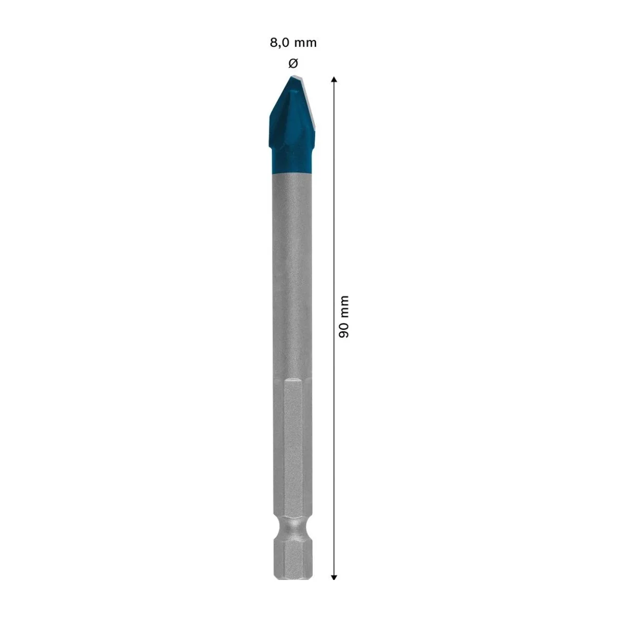 EXP HEX-9 HardCeramic Matkap Ucu 8*90 mm - Görsel 2