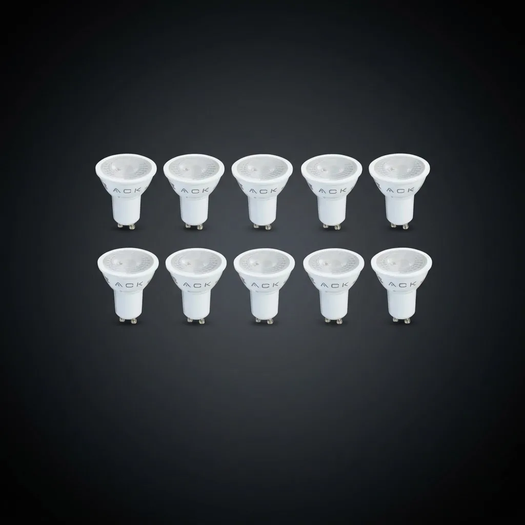 SMD LENS LED AMPUL DİMLİ GU10 5W Amber 10 Adet