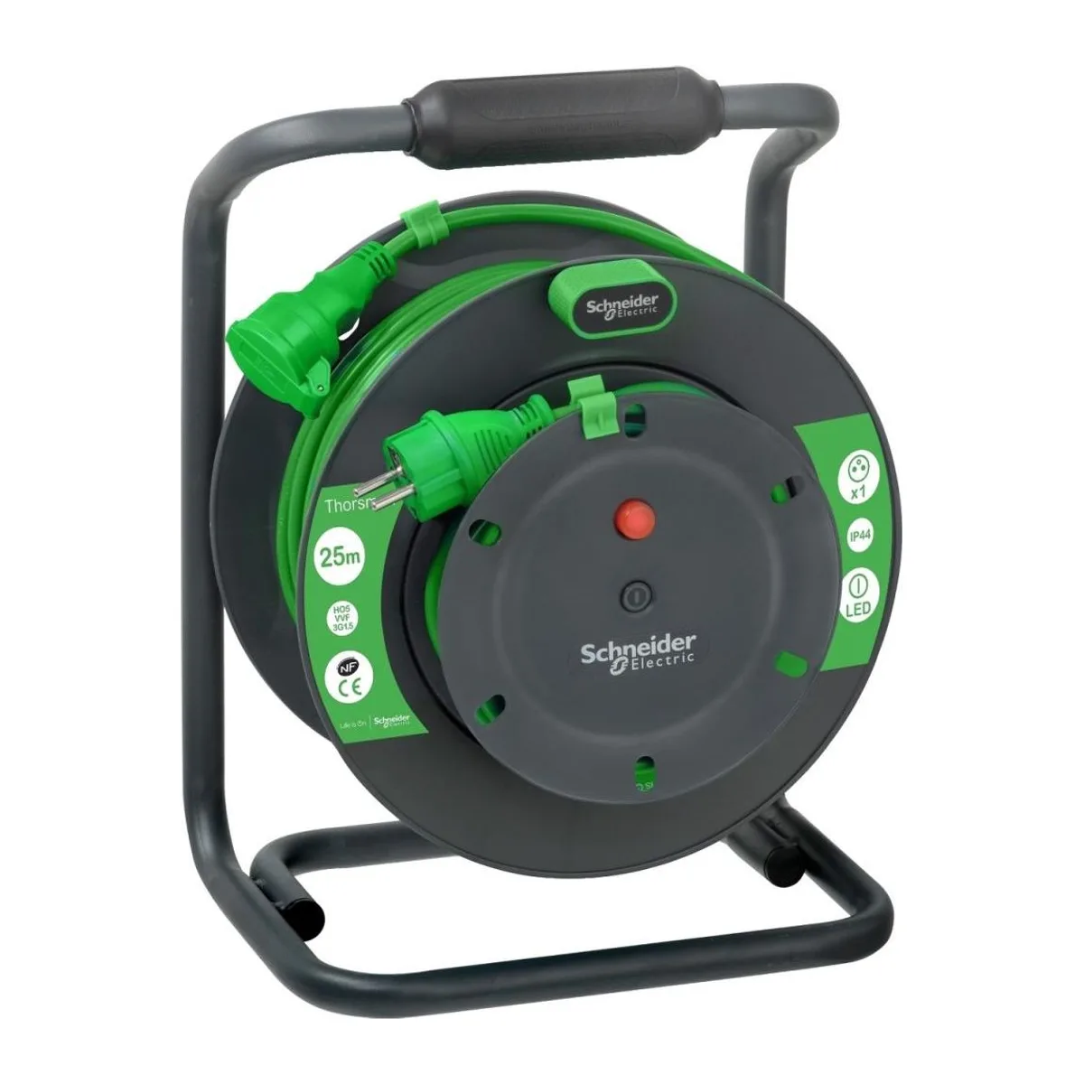 THORSMAN UZATMALI TİP FRANSIZ STANDARTLI KABLO MAKARASI IP44 3X1,5MM 25 MT