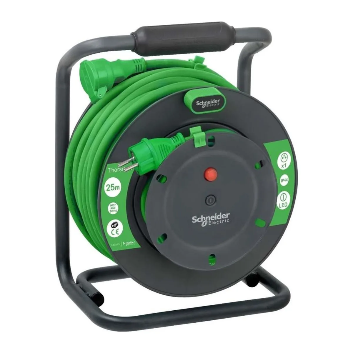 THORSMAN UZATMALI TİP FRANSIZ STANDARTLI KABLO MAKARASI IP44 3X2,5MM 25 MT