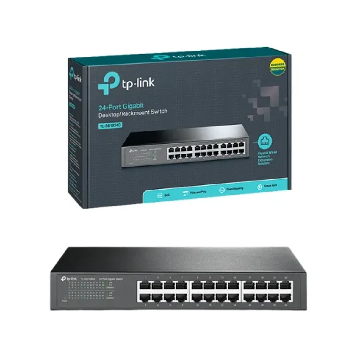 TP-LINK SWITCH TL-SG1024D 24PORT 10/100/1000Mbps GIGABIT